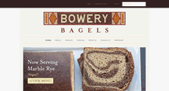 Desktop Screenshot of bowerybagels.com
